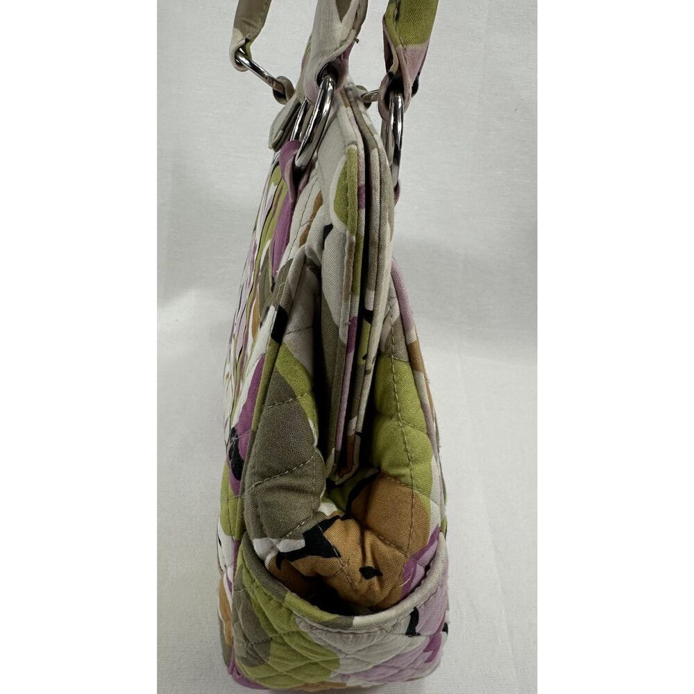 Vera Bradley Priscilla Pink Purse, Frame Bag, Soft Pink White Magnetic, Retired - Picture 8 of 16